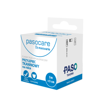 Pasocare Przylepiec tkaninowy na rolce 5m x 5cm 